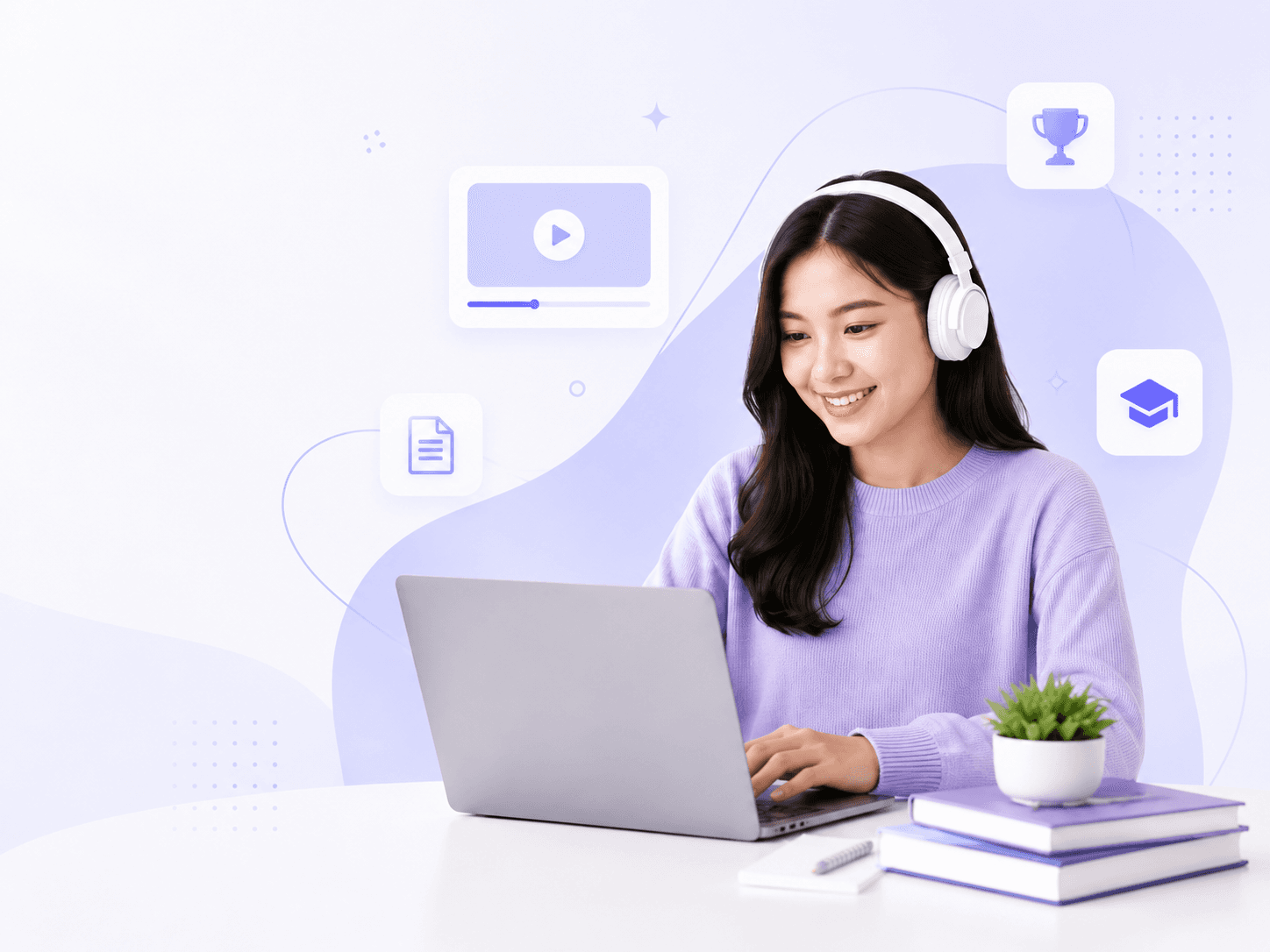 Siswa belajar bersama di Learning With Us